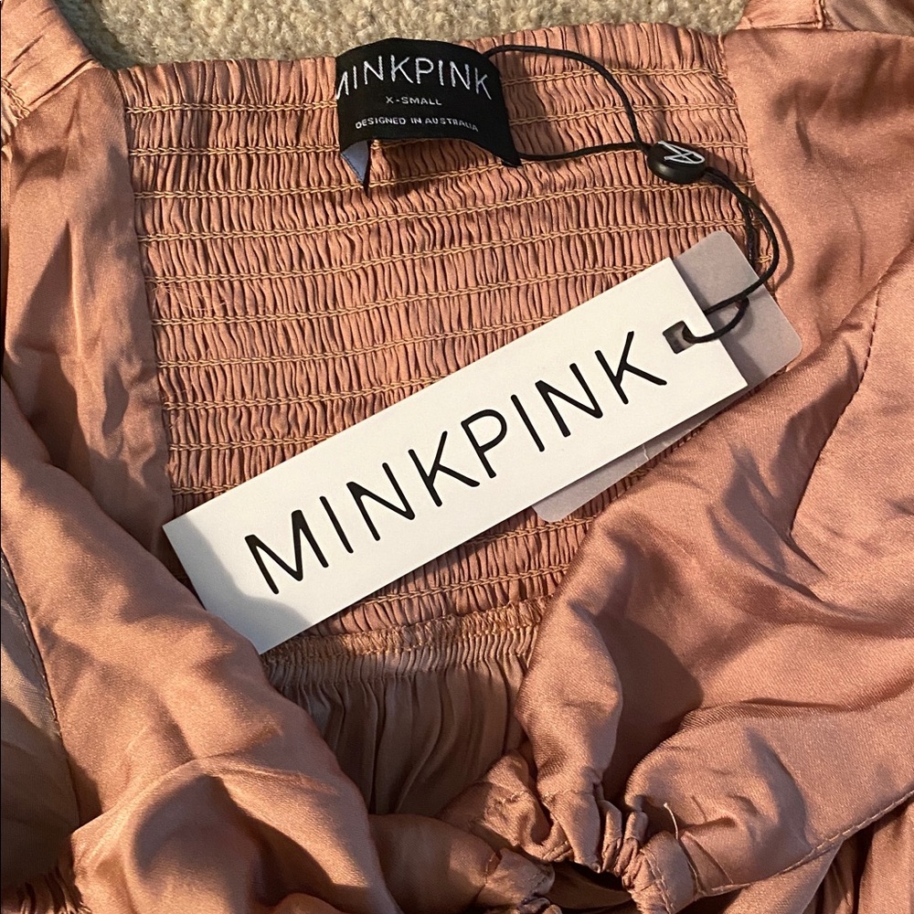 Mink pink NWT Spencer rose XS mini dress - Picture 6 of 8